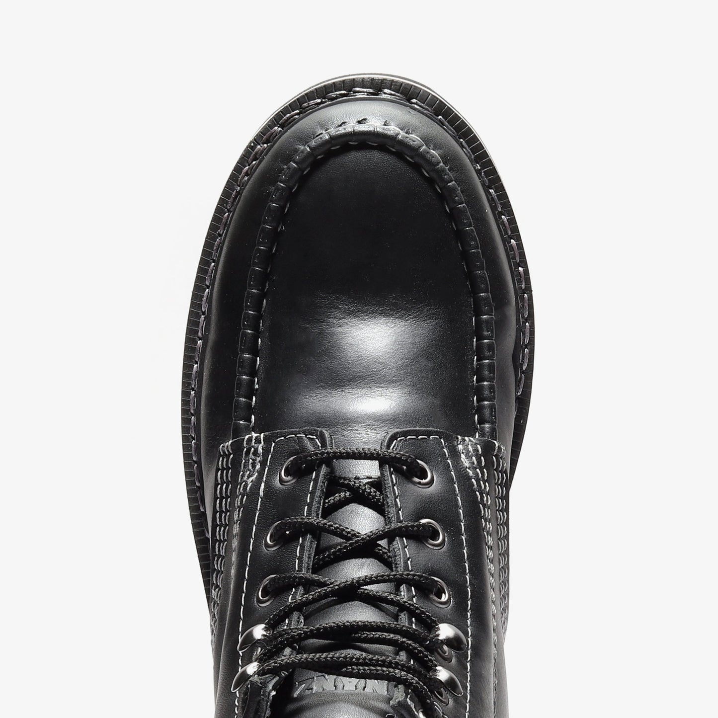 FRONTIER CLASSIC 6" MOC TOE JET BLACK Bonanza Boots Classic Wedge The Snag Bin