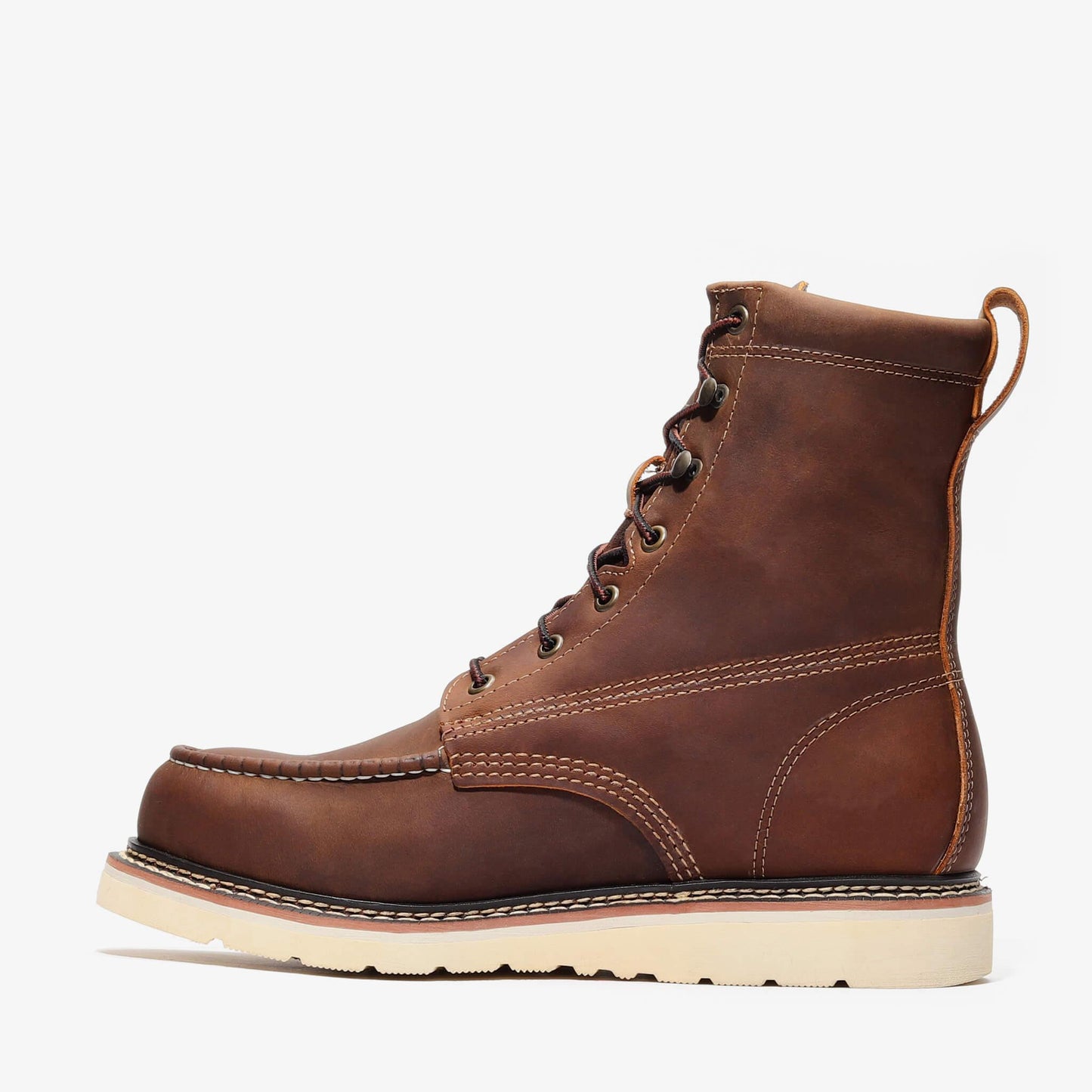 FRONTIER CLASSIC 8" MOC TOE (STEEL TOE) Bonanza Boots Classic Wedge The Snag Bin