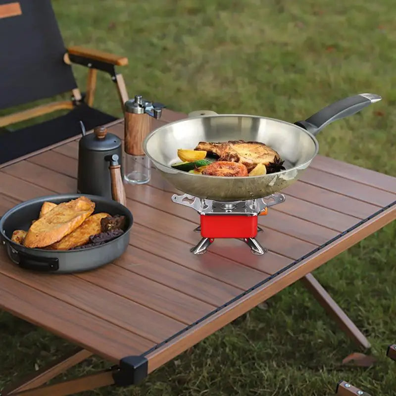 Camping Foldable Windproof Portable Burner Outdoor Gas Tank Stove for Backpacking Camping Hiking and Picnic Camping Burner V.I.P Digital Presence The Snag Bin