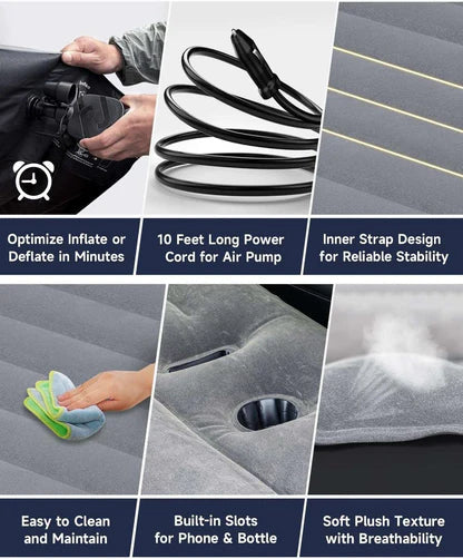 Umbrauto Tesla Y Car Camping SUV Thicken Air Mattress,Gray V.I.P Digital Presence The Snag Bin