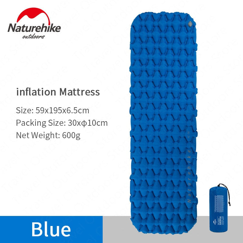 Naturehike Outdoor Camping Mat Inflatable Bag Inflatable Tent Sleeping Pad Ultralight Portable Picnic Air Mat Camping Picnic Pad V.I.P Digital Presence 84.24 The Snag Bin