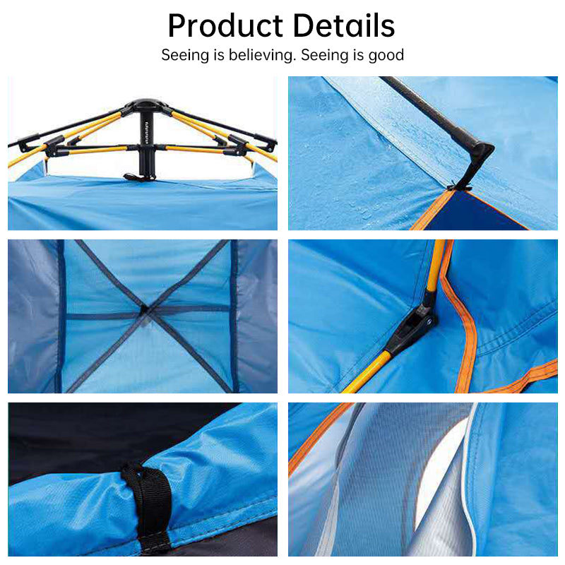 Quick-Deploy Green/White Outdoor Tent, Comfortably Accommodating 3-4 People on Camping Trips V.I.P Digital Presence The Snag Bin