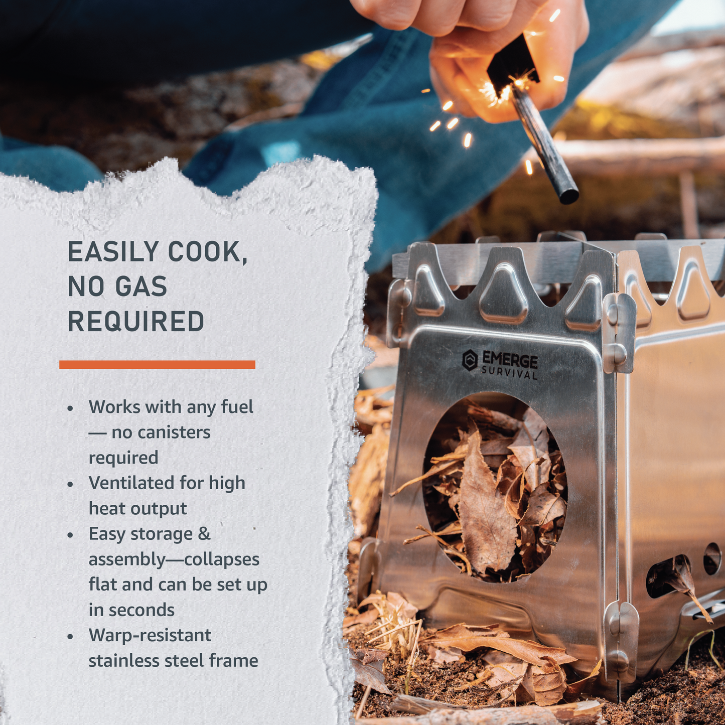 Collapsible Mini Stove Emerge Survival The Snag Bin
