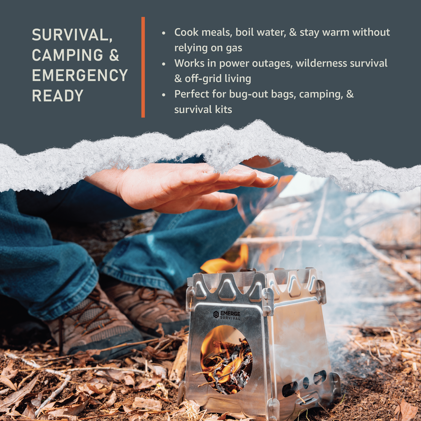 Collapsible Mini Stove Emerge Survival The Snag Bin