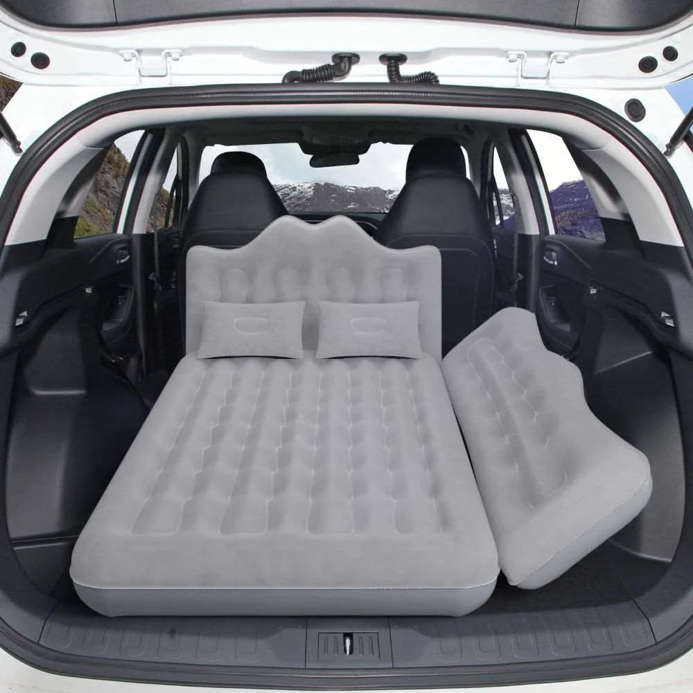 Umbrauto 29.53in/75cm Wide Car Air Mattress – Inflatable SUV, Truck & Van Back Seat Camping Bed with Pump & Pillows, Gray V.I.P Digital Presence The Snag Bin