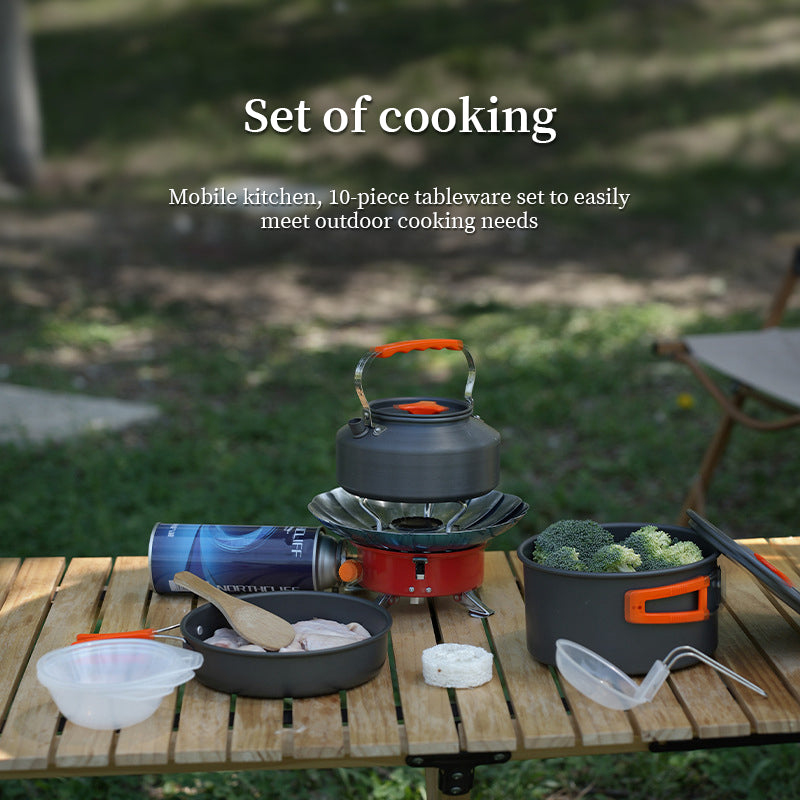 1-3 Person Camping Cookware Set: Light, Portable Pot & Pan in Carrying Bag, Ideal for Outdoor Trips V.I.P Digital Presence The Snag Bin
