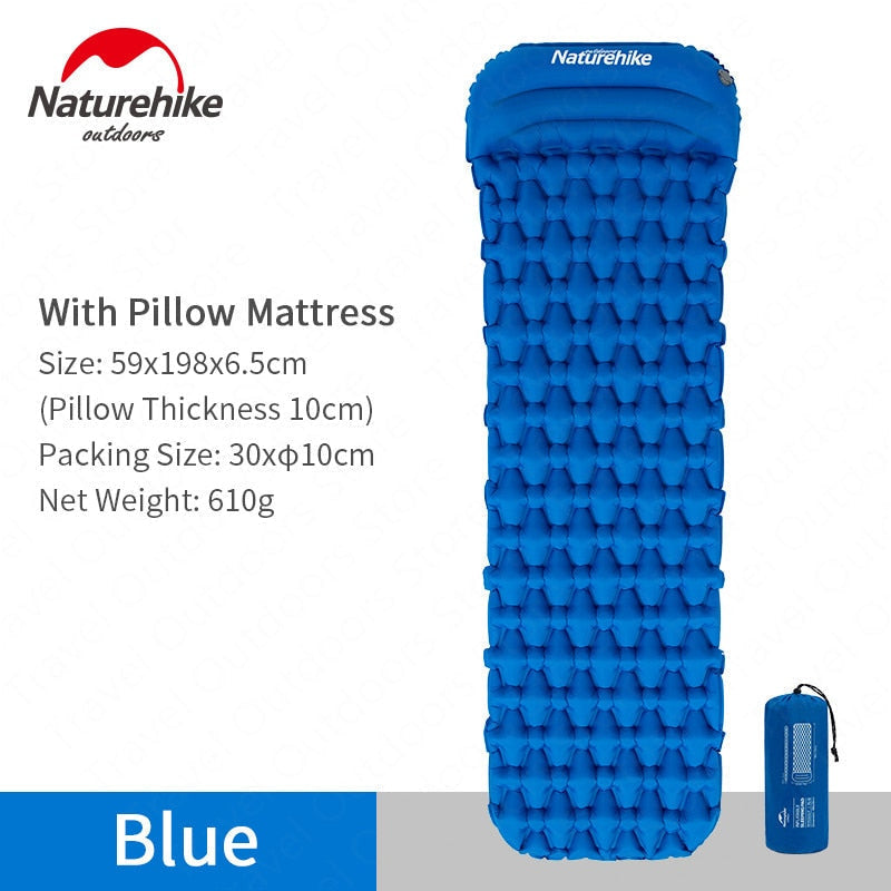 Naturehike Outdoor Camping Mat Inflatable Bag Inflatable Tent Sleeping Pad Ultralight Portable Picnic Air Mat Camping Picnic Pad V.I.P Digital Presence 100.18 The Snag Bin