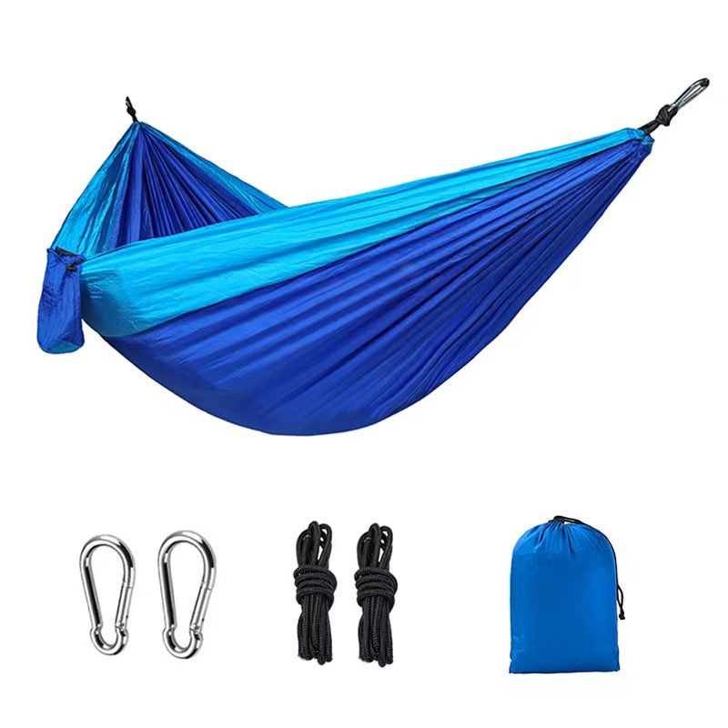 Light double nylon camping hammock with straps. Great for trips, beach, yard & garden. V.I.P Digital Presence 26.82 The Snag Bin