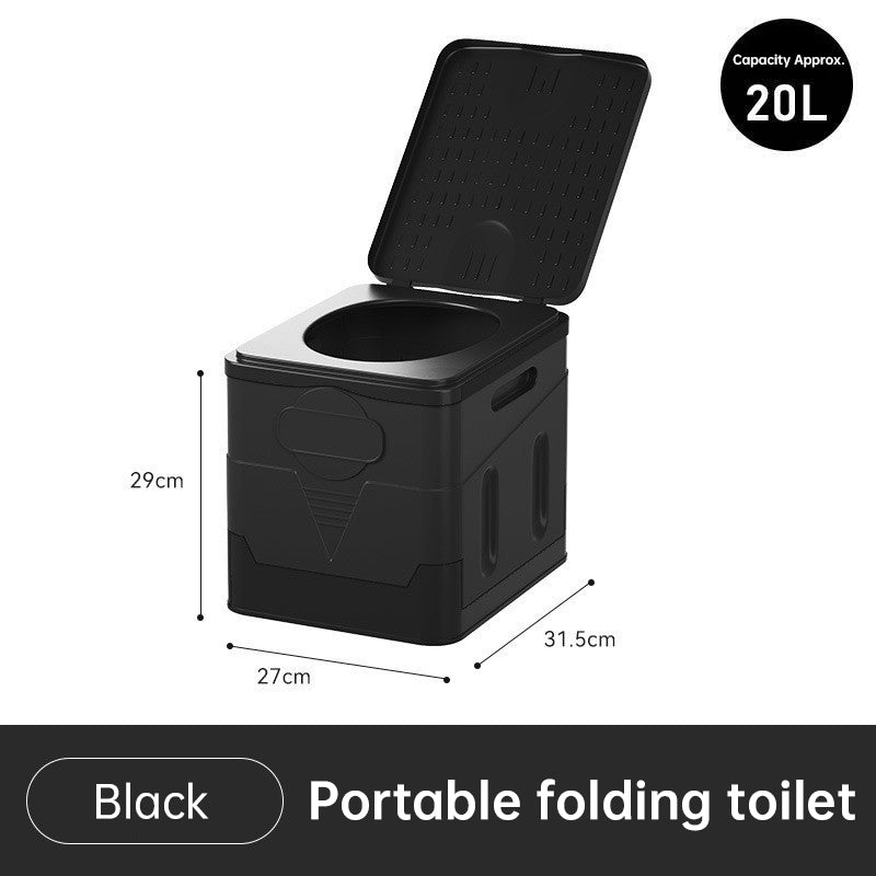 Portable folding camping toilet: adult/child use, self-contained, with lid and seat. V.I.P Digital Presence 45.90 The Snag Bin