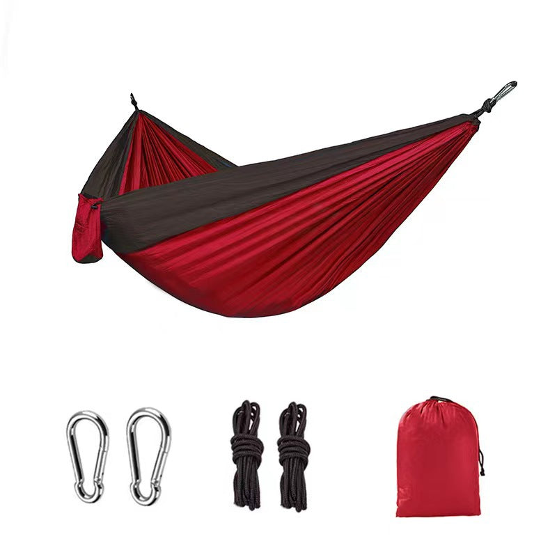 Light double nylon camping hammock with straps. Great for trips, beach, yard & garden. V.I.P Digital Presence 26.82 The Snag Bin
