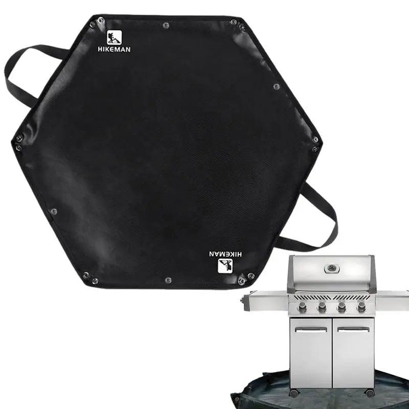 Camping Fireproof Mat Hexagonal Folding Heat Resistant Flame Retardant Insulation Pad Stove Anti Flame Padding Camping Supplies V.I.P Digital Presence The Snag Bin