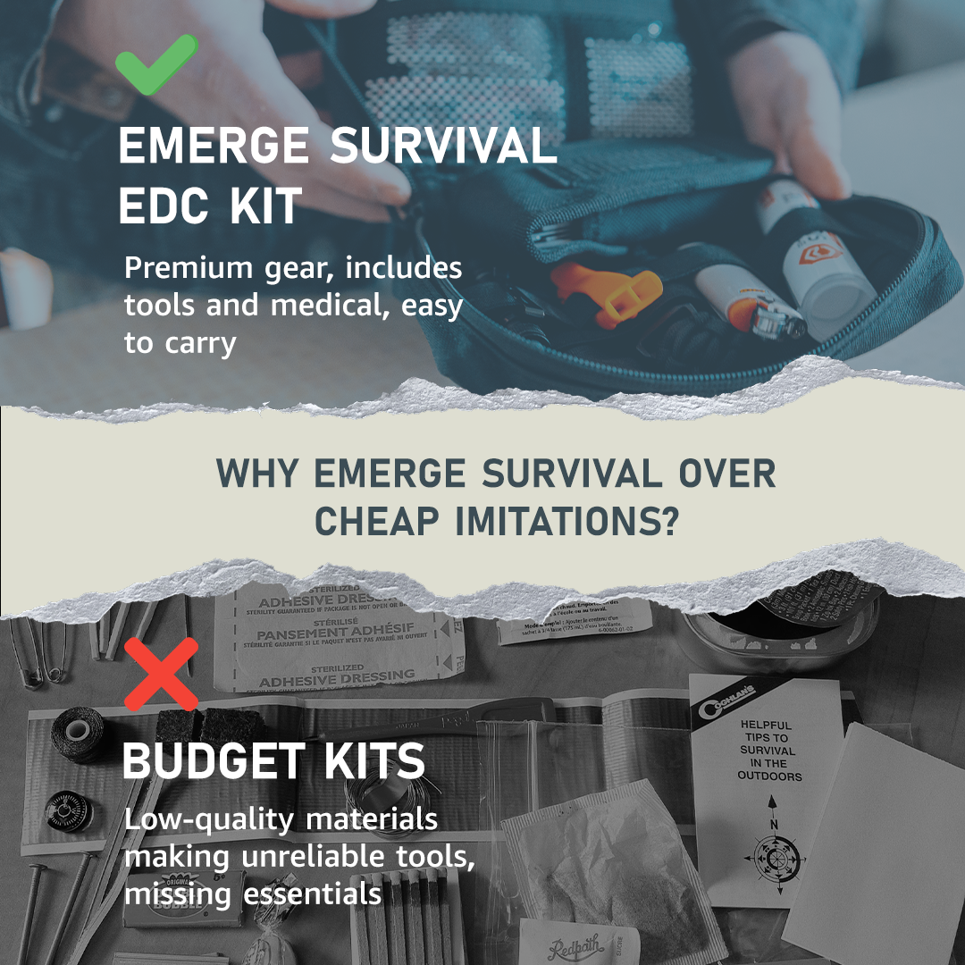 Every Day Carry (EDC) Kit Emerge Survival The Snag Bin