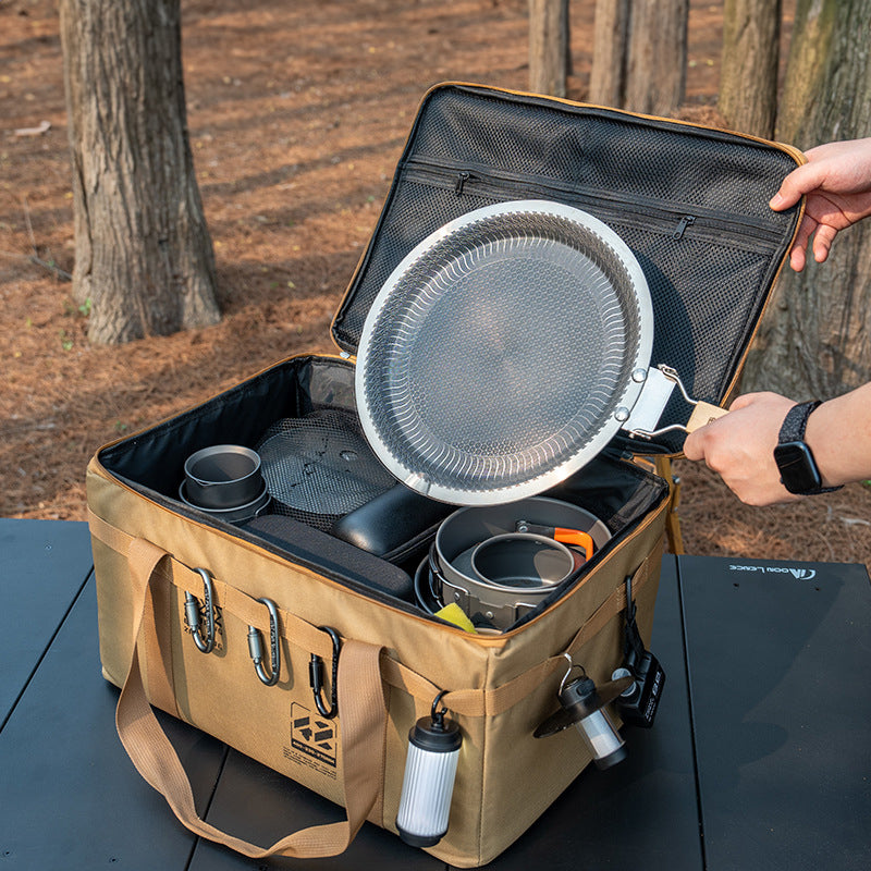 Outdoor storage bag, large - capacity foldable storage box, camping gear for picnic, portable, water - resistant V.I.P Digital Presence The Snag Bin