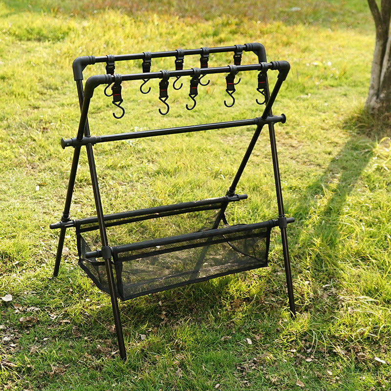 Outdoor camping folding shelf camping car drying rack drying net drying rack storage rack V.I.P Digital Presence The Snag Bin