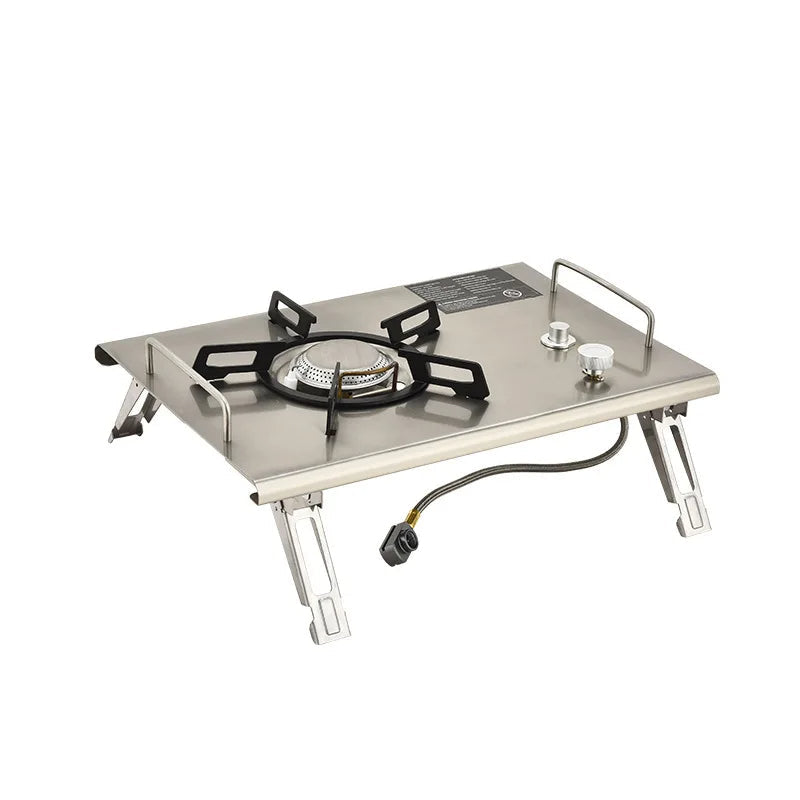 Camping Gas Stove Foldable IGT Gas Stove 4000W Stainless Steel Camping Table Stove Portable Outdoor Picnic Desktop Furnace V.I.P Digital Presence The Snag Bin