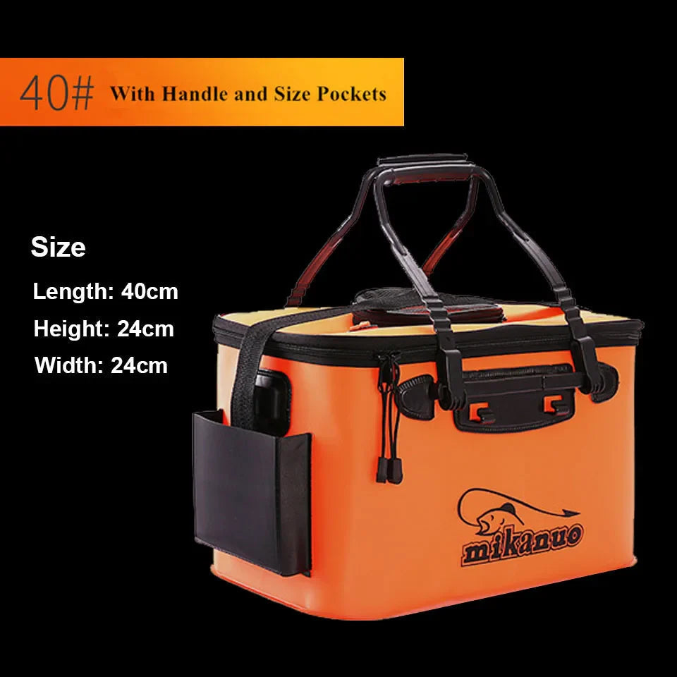 Portable EVA Fishing Bag Collapsible Fishing Bucket Live Fish Box Camping Water Container Pan Basin Tackle Storage Bag V.I.P Digital Presence 38.08 The Snag Bin