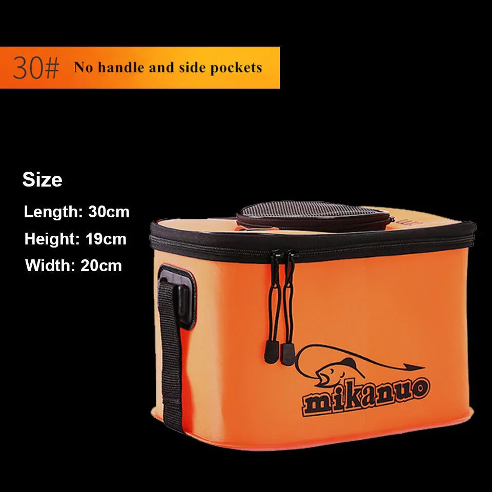 Portable EVA Fishing Bag Collapsible Fishing Bucket Live Fish Box Camping Water Container Pan Basin Tackle Storage Bag V.I.P Digital Presence 27.46 The Snag Bin