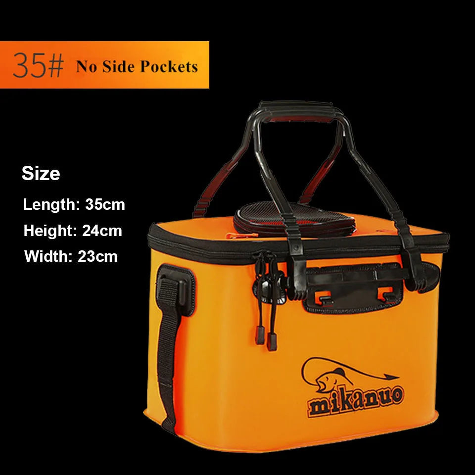 Portable EVA Fishing Bag Collapsible Fishing Bucket Live Fish Box Camping Water Container Pan Basin Tackle Storage Bag V.I.P Digital Presence 33.58 The Snag Bin