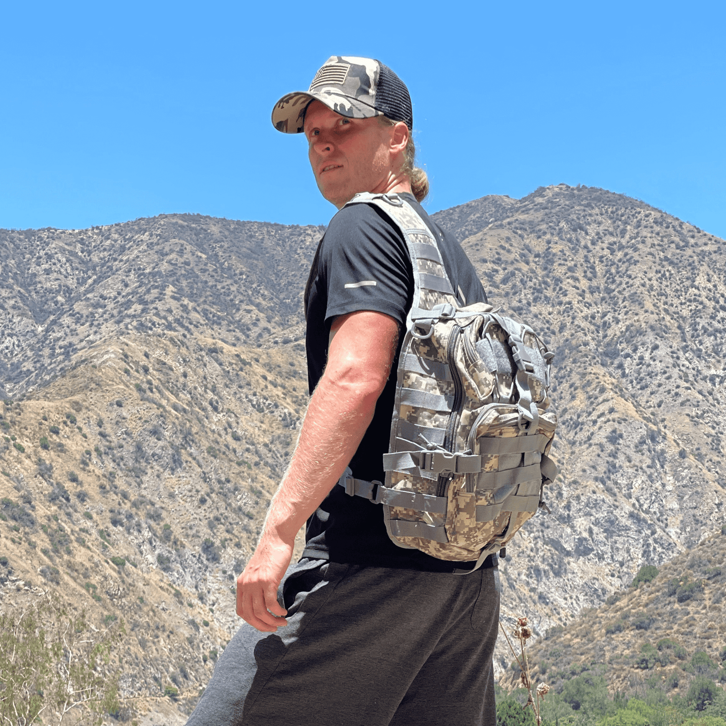 Tactical Medium 15L Sling Backpack Range Bag Mercantile Mountain Backpacks The Snag Bin