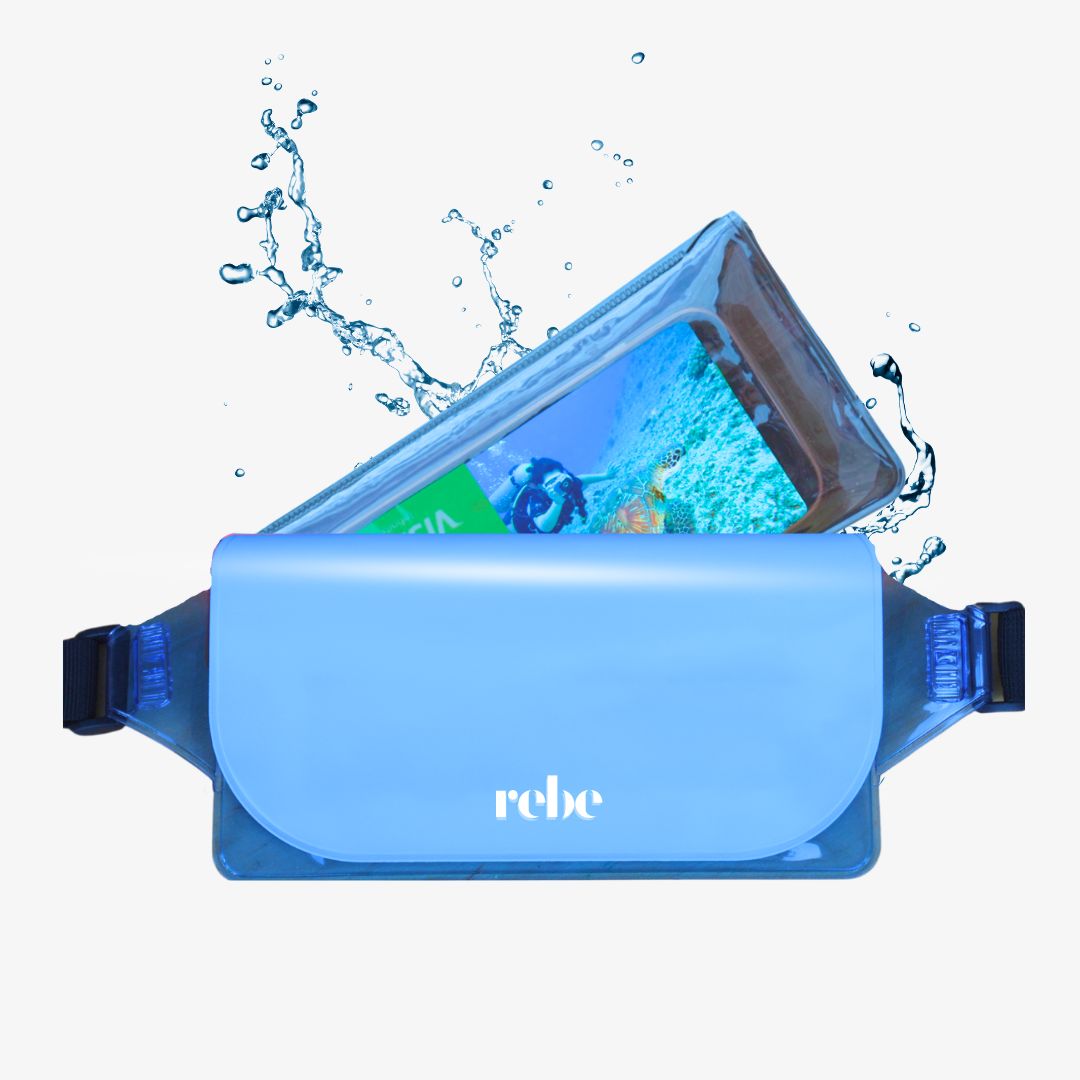 Waterproof Phone Dry Bag Pouch, for Swimming, Diving, Kayaking, Snorkeling, Festivals| Keep Phone Safe from Water & Sand | Summer Essential Rebeleen_waterproof_bag_Blue_for_swimming_and_snorkeling_28c76384-b0d9-4ca5-b8ac-019d848c6254