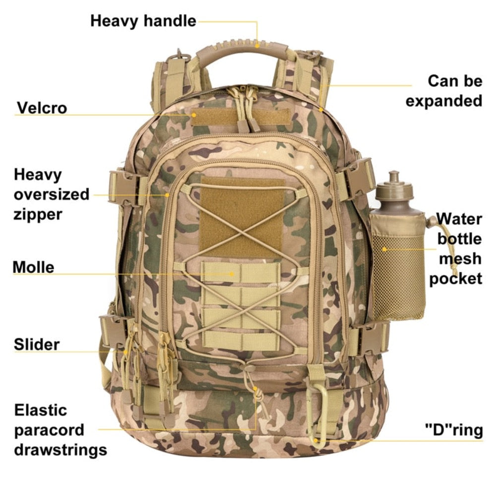 Large Capacity Waterproof Camping Outdoor Backpack Mercantile Mountain Sports & Outdoors The Snag Bin