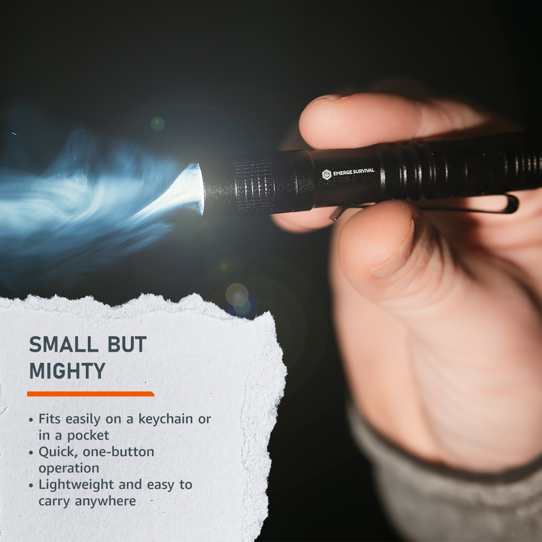 EDC Mini Flashlight Emerge Survival The Snag Bin