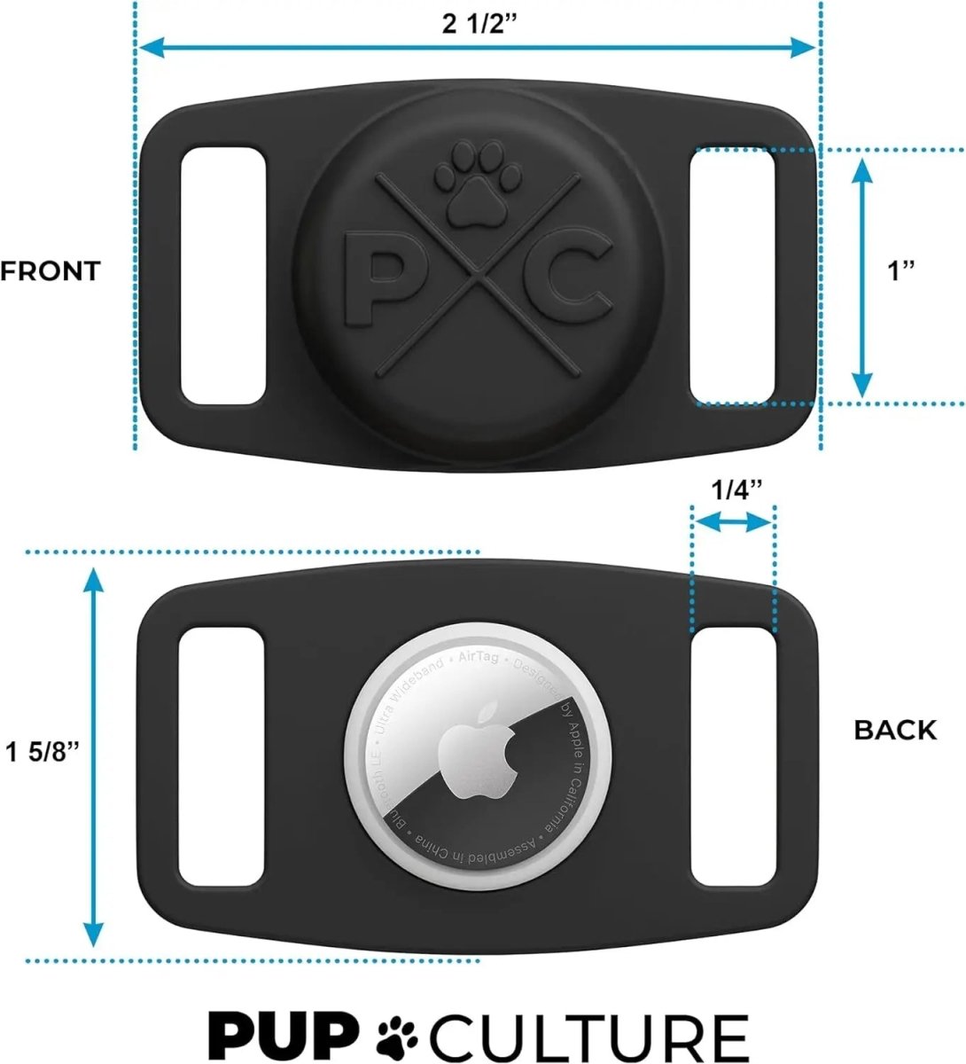 Airtag Dog Collar Holder, Extra - Durable, Lightweight, - The Snag Bin