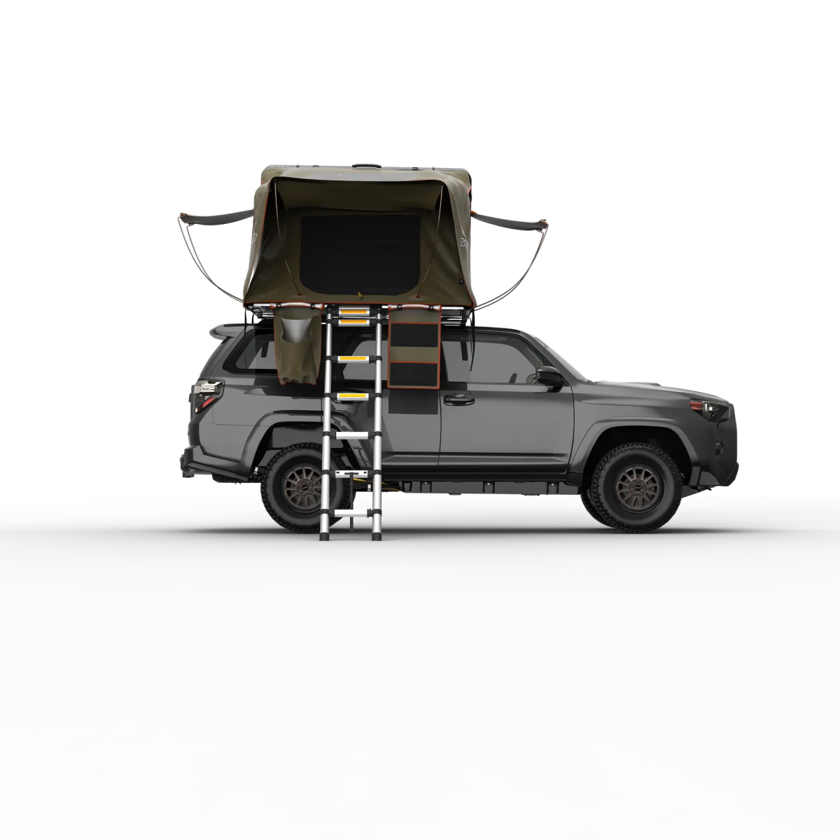 Alpha Hardshell Rooftop Tent â ABS â 2â3 Person â Black â All - Season Overland Shelter - The Snag Bin