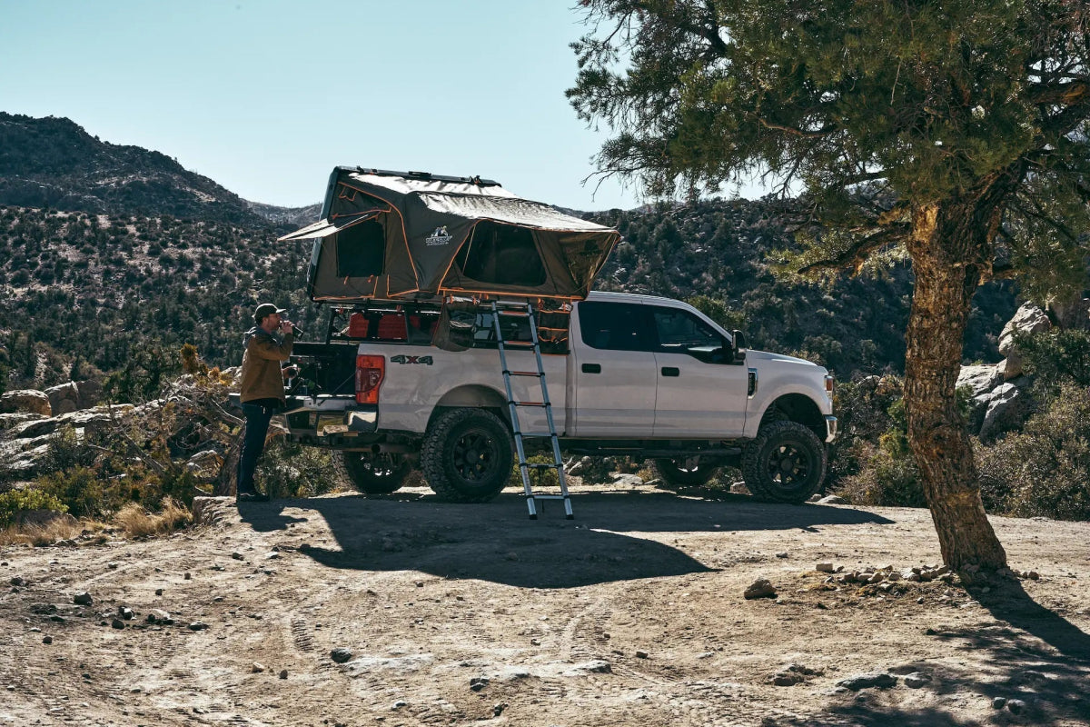 Alpha Hardshell Rooftop Tent â ABS â 2â3 Person â Black â All - Season Overland Shelter - The Snag Bin