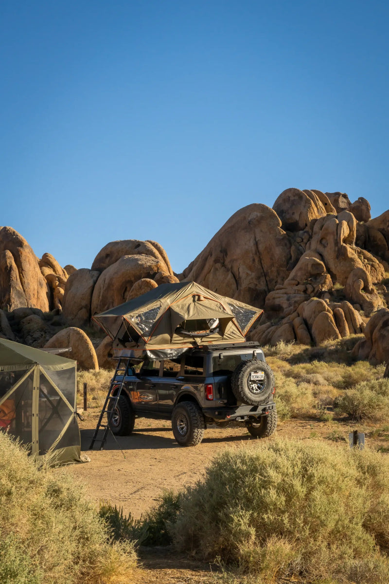 Alpha II Hardshell Rooftop Tent â ABS â 2 Person â Black â Lightweight Off - Road Tent - The Snag Bin