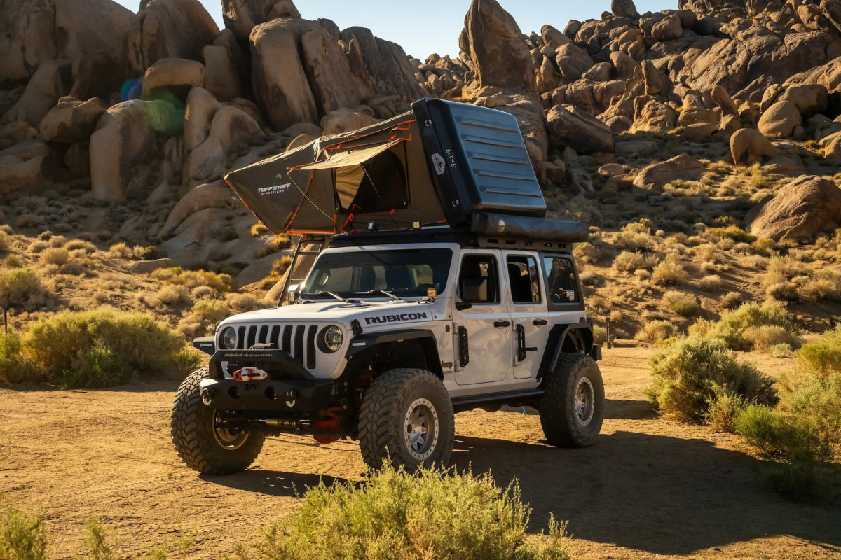 Alpha II Hardshell Rooftop Tent â ABS â 2 Person â Black â Lightweight Off - Road Tent - The Snag Bin