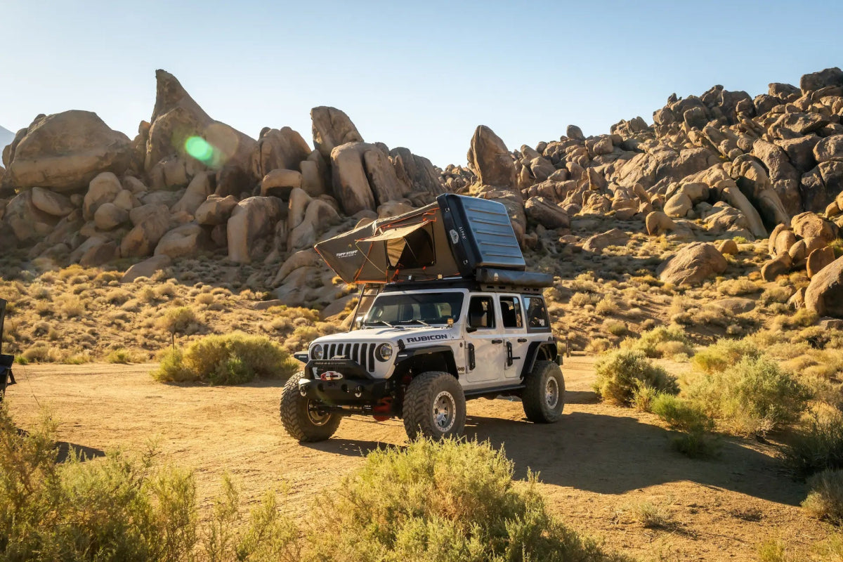 Alpha II Hardshell Rooftop Tent â ABS â 2 Person â Black â Lightweight Off - Road Tent - The Snag Bin