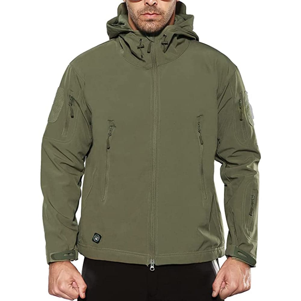 Army Outdoor Tactical Waterproof Softshell Fleece Jacket - The Snag Bin