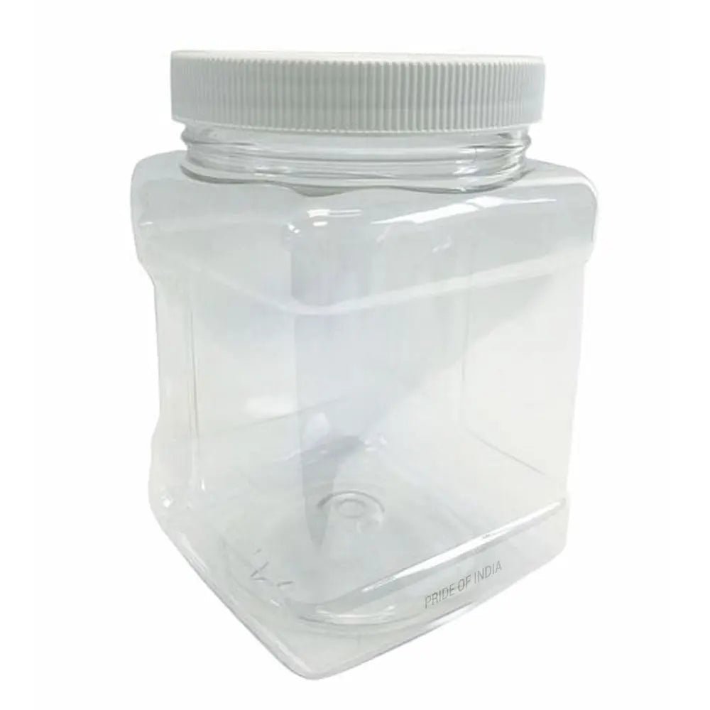 Clear PET Plastic Grip Dry/Liquid Food Storage Jars w/ Caps (Food Grade - BPA Free) - The Snag Bin
