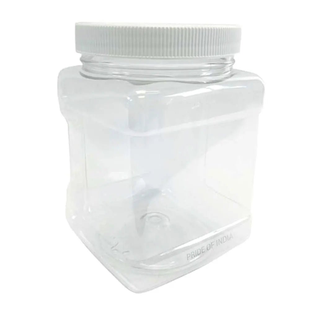 Clear PET Plastic Grip Dry/Liquid Food Storage Jars w/ Caps (Food Grade - BPA Free) - The Snag Bin