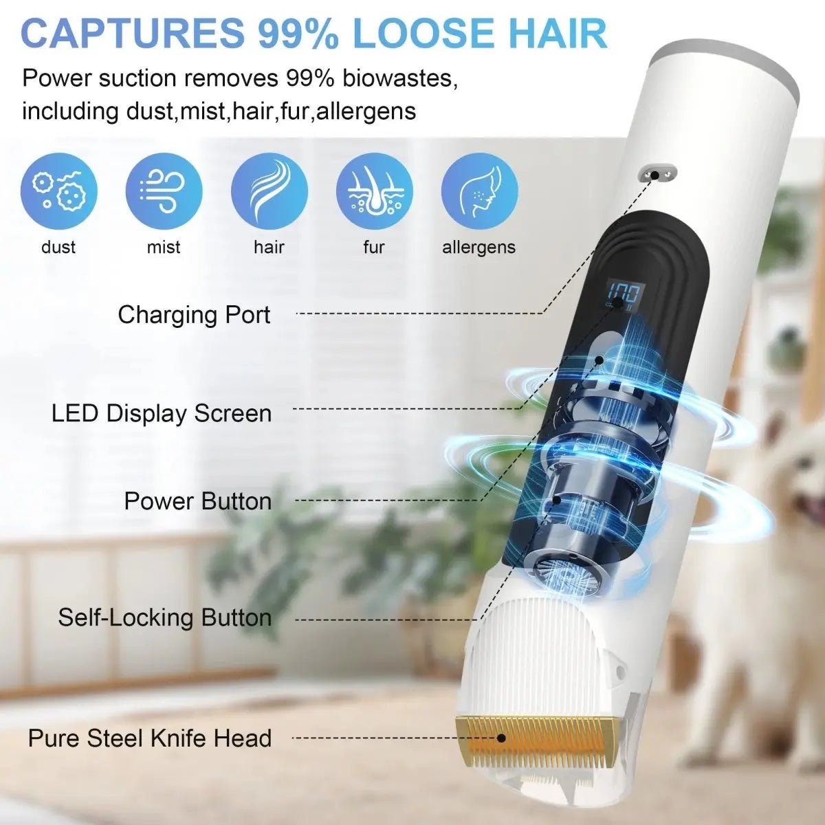 Dog Grooming Kit & Vacuum - The Snag Bin