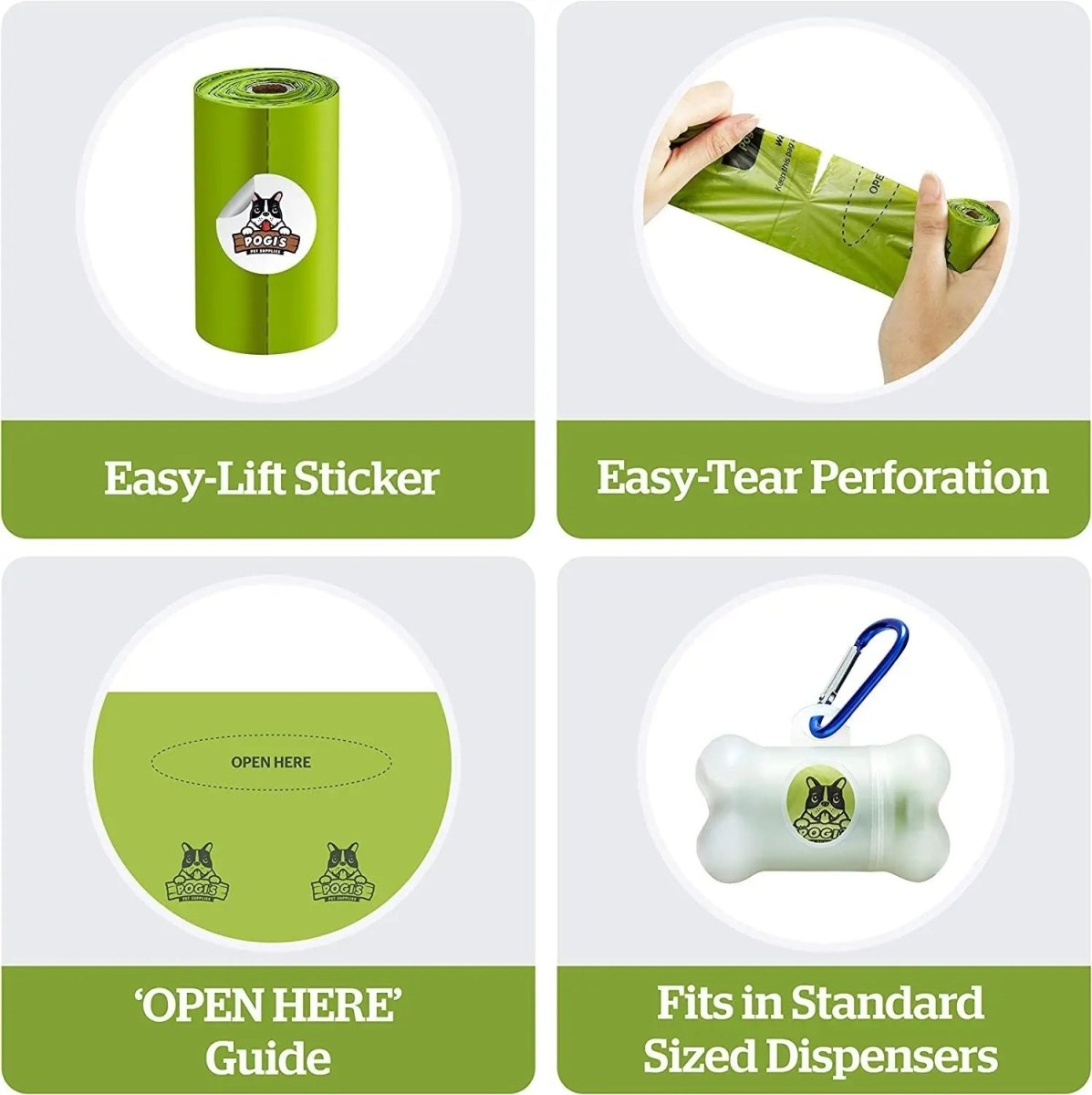Dog Poop Bags - 10 Rolls (150 Doggie Poop Bags) - The Snag Bin