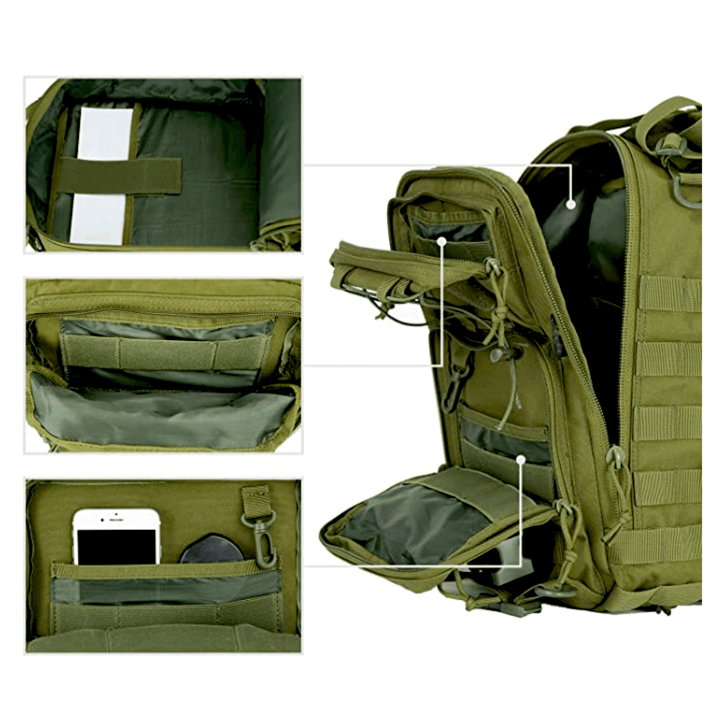 Tactical Medium 15L Sling Backpack Range Bag Mercantile Mountain Backpacks The Snag Bin