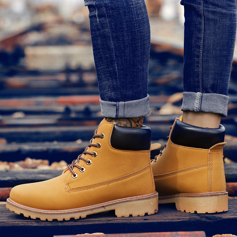 Fashionable high top Martin boots for men casual Baotou workwear shoes autumn and winter men's boots V.I.P Digital Presence The Snag Bin