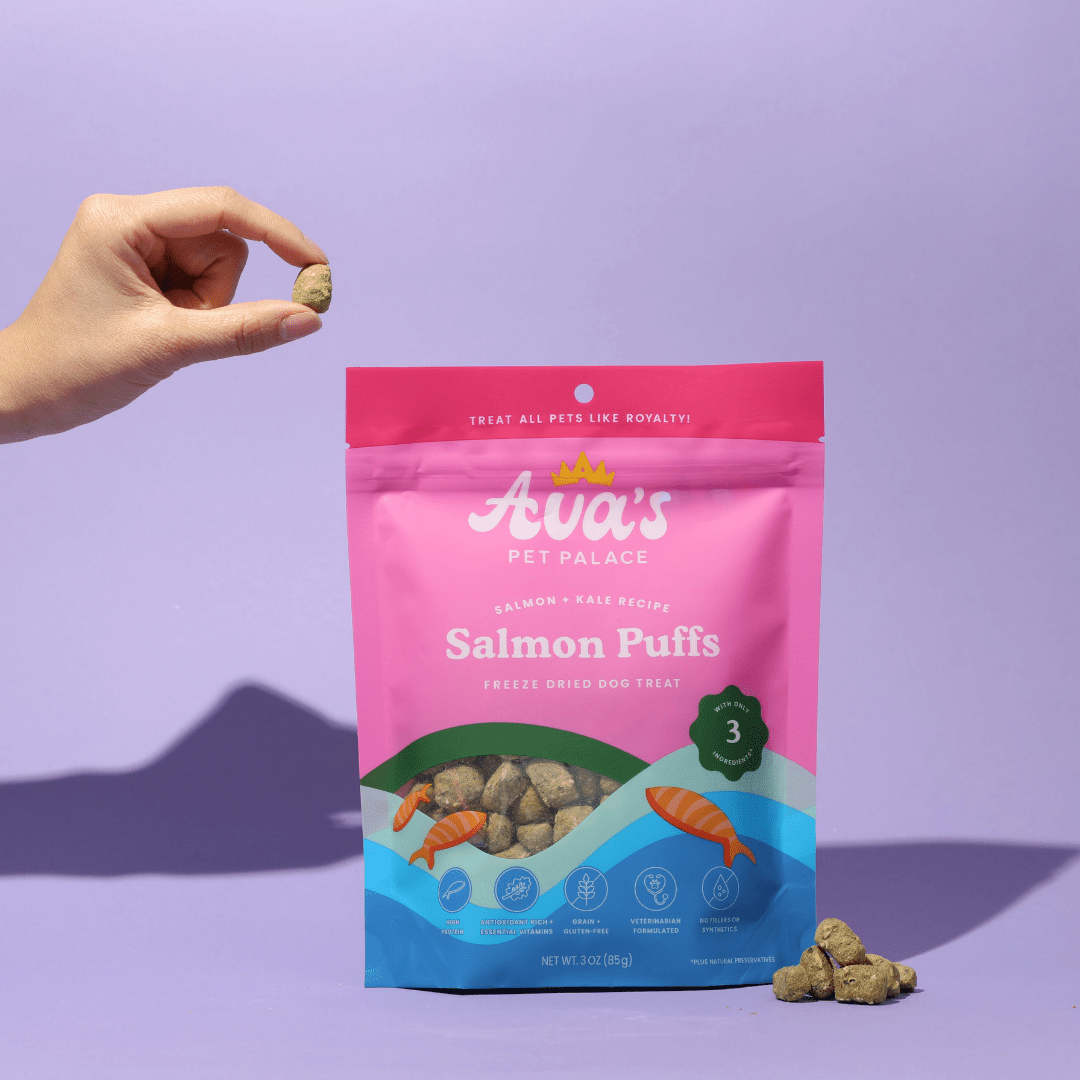 Freeze Dried Dog Treats - Salmon Puffs - The Snag Bin
