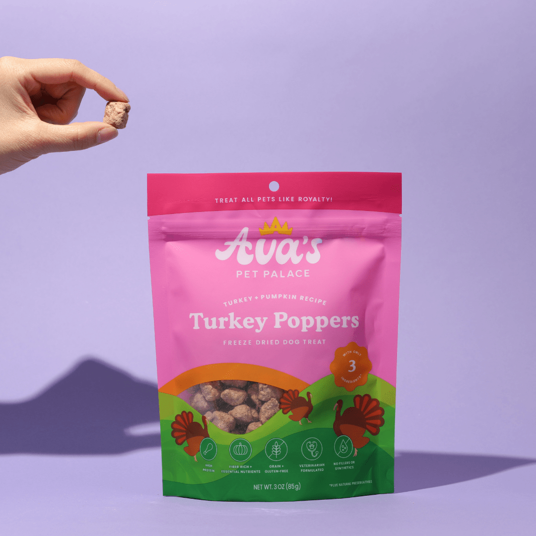 Freeze Dried Dog Treats - Turkey Poppers - The Snag Bin