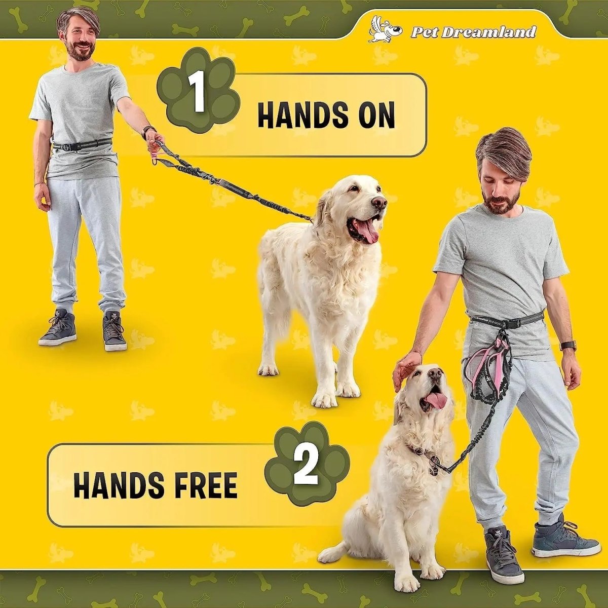 Hands - Free Dog Leash for Large Dogs - The Snag Bin