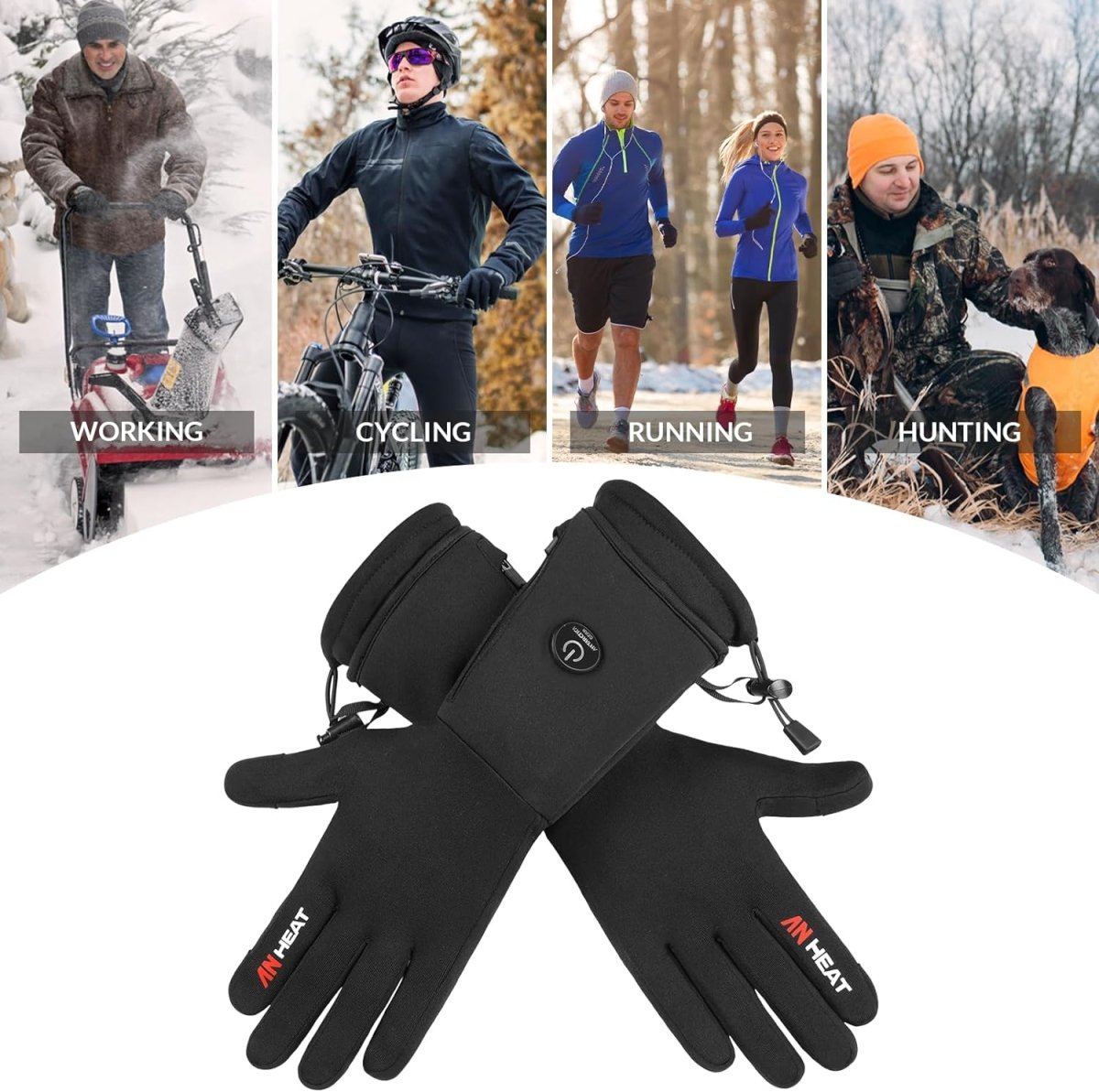 Heated Gloves, ANTARCTICA GEAR Winter Liners Heating Gloves Hand Warm Gloves - The Snag Bin