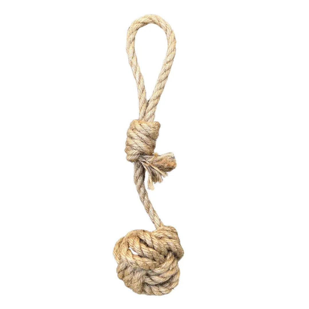 hemp rope dog tug toy - The Snag Bin