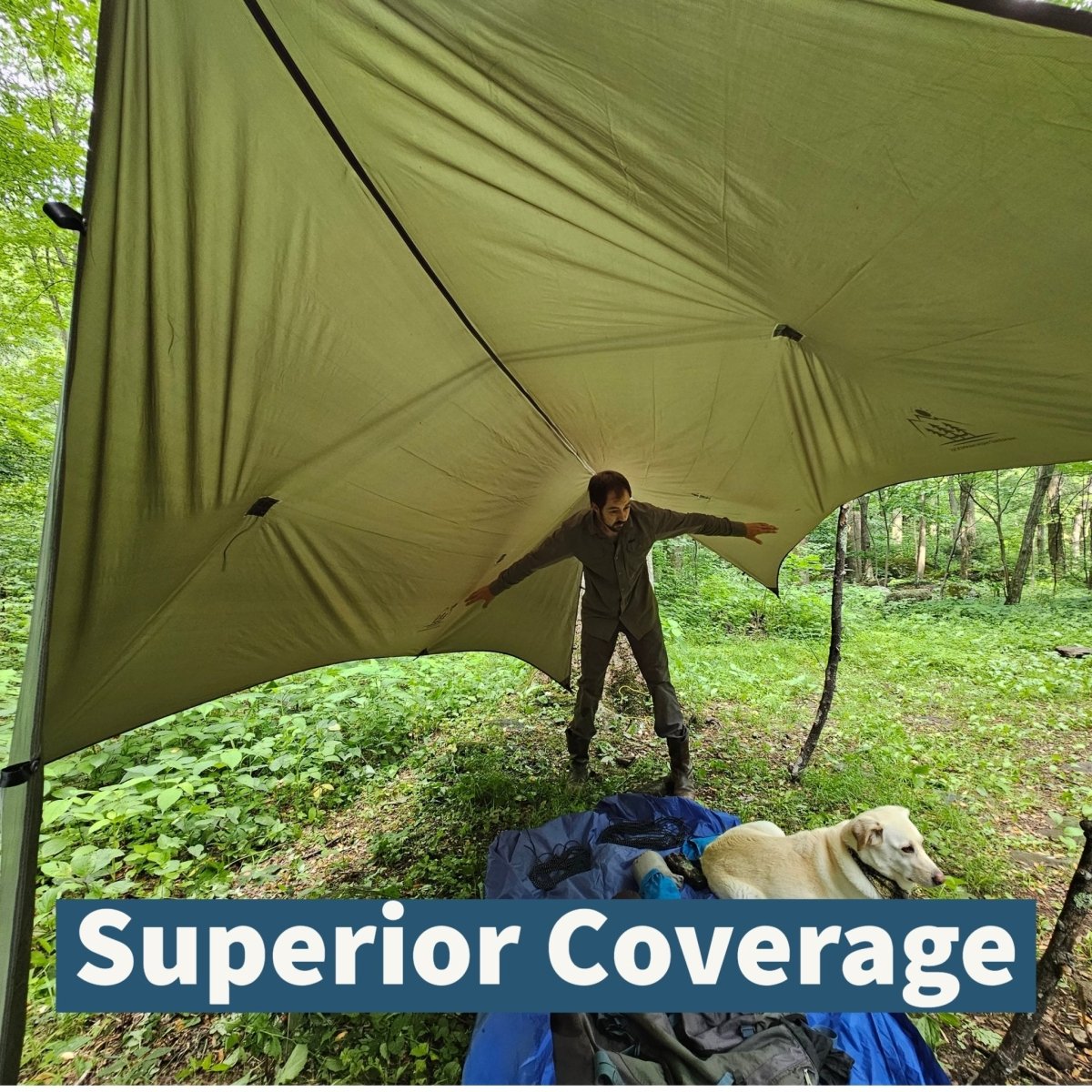 Hideaway Tarp – 12' Hammock Rain Tarp - The Snag Bin
