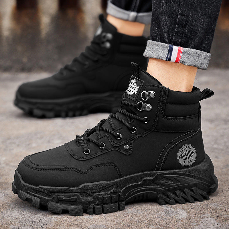 High top Martin boots for outdoor men anti slip wear-resistant thick soled versatile workwear trendy shoes V.I.P Digital Presence The Snag Bin