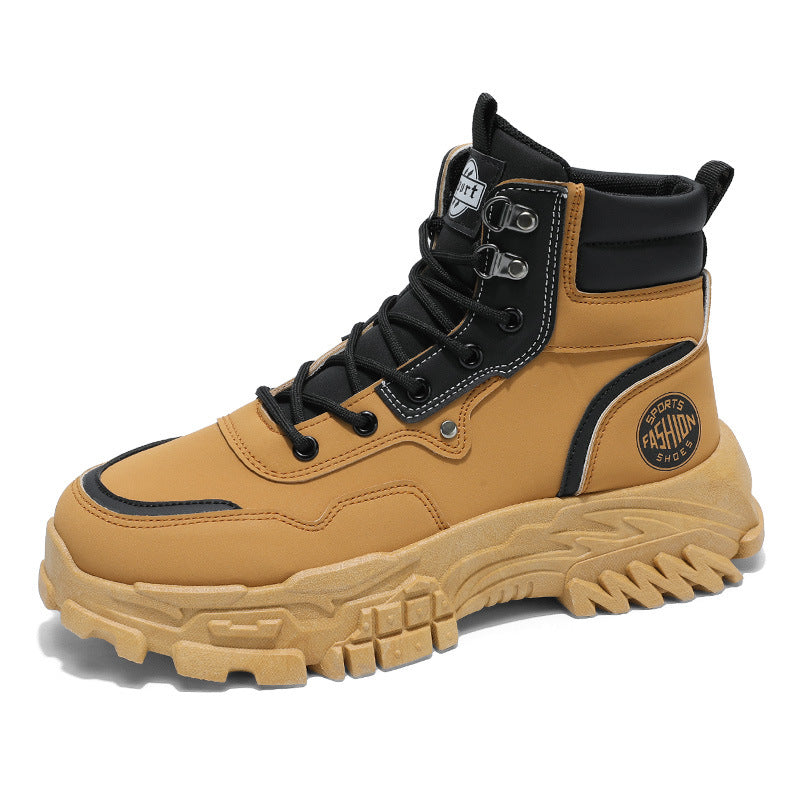 High top Martin boots for outdoor men anti slip wear-resistant thick soled versatile workwear trendy shoes V.I.P Digital Presence The Snag Bin
