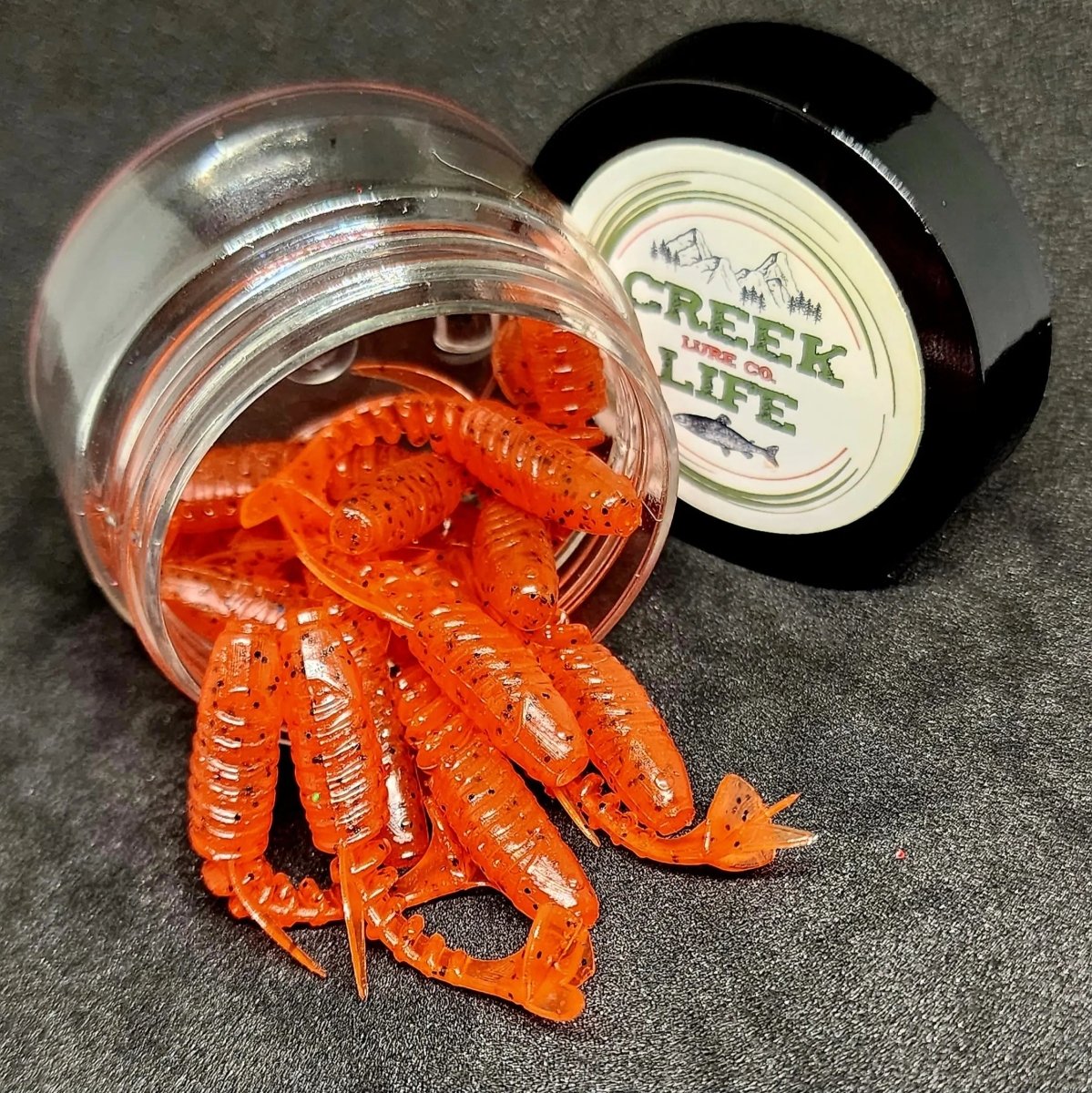 Jar of 2" Inch Micro Swimbait "Tennessee Creek Shark" - The Snag Bin