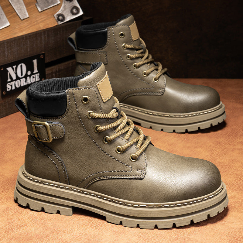 Martin boots autumn and winter retro high top men's workwear boots V.I.P Digital Presence 70.48 The Snag Bin