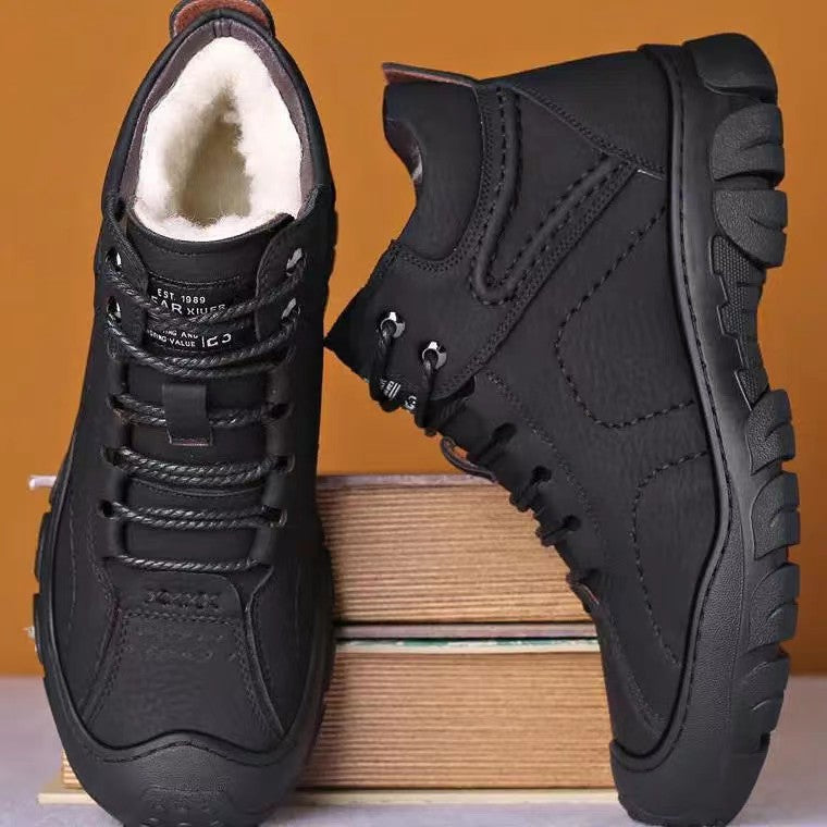 Men's cotton shoes men's winter new style snow boots with fleece insulation casual sports shoes men's outdoor hiking shoes V.I.P Digital Presence 35.04 The Snag Bin